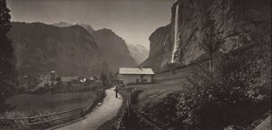 Tal von Lauterbrunnen, Schweiz aus dem Album Charbons de Braun- vues prises..., um 1868 von Adolphe Braun