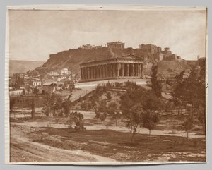 Blick auf die Akropolis von Adolphe Braun and Co.