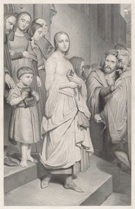 Faust sieht Margarete zum ersten Mal von Adolphe Caron after Ary Scheffer