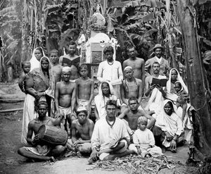 Kulis beim Gebet, Jamaika, ca. 1905 von Adolphe Duperly and Son