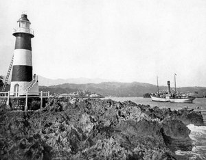 Eingang zu Port Antonio, Jamaika, um 1905 von Adolphe Duperly and Son