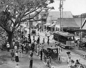 Jubilee Market Square, Kingston, Jamaika, ca. 1905