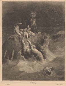 Sintflut Le Déluge von Adolphe Francois Pannemaker