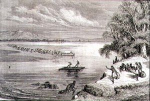 Überquerung des Colorado River in den 1860er Jahren