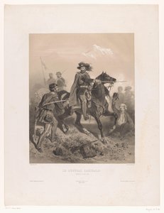 General Giuseppe Garibaldi als Anführer in der Schlacht bei Varese von Adolphe Jean Baptiste Bayot