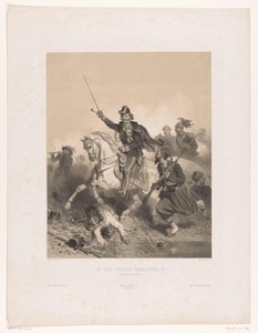 König Viktor Emanuel II. von Italien während der Schlacht bei Palestro von Adolphe Jean Baptiste Bayot