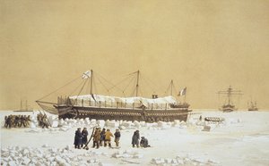 Schwimmende Batterie La Tonnante im Eis vor Kil-Bouroun, aus Nos Souvenirs de Kil-Bouroun pendant l