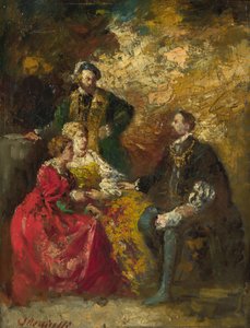 Konversationsstück, um 1880