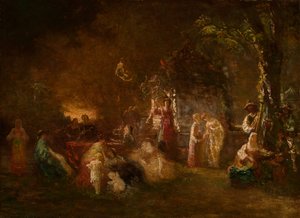 Fête Champêtre von Adolphe Joseph Thomas Monticelli