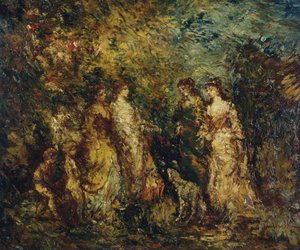 Spiel der Damen von Adolphe Joseph Thomas Monticelli