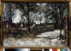 Landschaft. Fontainebleau von Adolphe Joseph Thomas Monticelli