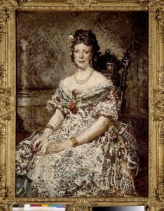 Porträt von Madame Pascal, Ehefrau des Konsuls von Bolivien in Marseille von Adolphe Joseph Thomas Monticelli