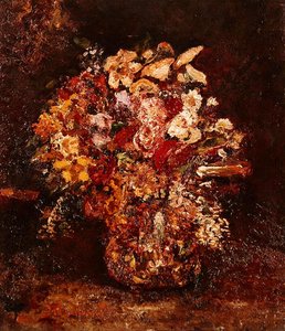 Blumenvase, ca. 1878-80 von Adolphe Joseph Thomas Monticelli