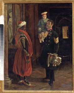 Eine Szene am Hof von Adolphe Ladurner