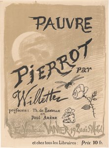 Plakat für Pauvre Pierrot von Adolphe Léon Wilette