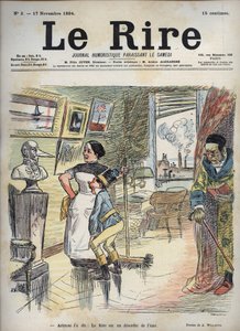 Aristoteles sagte: Das Lachen ist eine Unordnung der Seele - Zeichnung von Adolphe Willette (1857-1926) für „Das Lachen“ vom 17. November