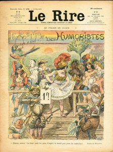 Cover von „Le Lire“, satirisch in Farben von Adolphe Leon Willette