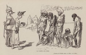 Hungersnot in Indien von Adolphe Leon Willette