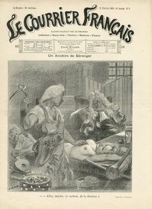 Illustration von Adolphe dit Willette (1857-1926) für das Titelblatt von Le Courrier français
