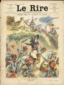 Illustration von Adolphe dit Willette (1857-1926) für das Titelblatt von Le Rire von Adolphe Leon Willette