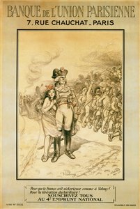 Damit Frankreich siegt wie bei Valmy!, Werbung für die Banque de l