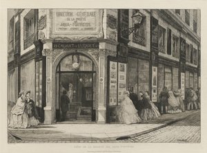 Hauptquartier der Société des Aqua-Fortistes, 1864 von Adolphe Martial Potemont