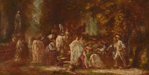 Rückkehr von der Jagd von Adolphe Monticelli