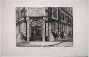 Hauptquartier der Société des Aquafortistes von Adolphe Théodore Jules Martial Potémont