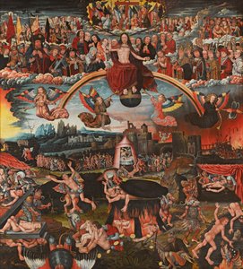 Das Jüngste Gericht, 1526 von Adriaan Moreels and Pieter Van Boven