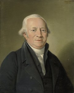 Cornelis Sebille Roos (1754-1820), Amsterdamer Kunsthändler und Verwalter der Nationalen Kunstgalerie im Huis ten Bosch, Den Haag von Adriaan de Lelie