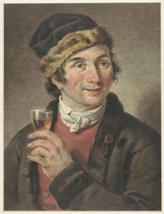 Porträt von Adriaan de Lelie, mit Mütze von Adriaan de Lelie