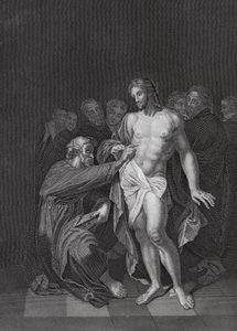 Der Unglaube des Heiligen Thomas, Johannes, Kapitel 20, Verse 26-29 von Adriaan van der (after) Werff