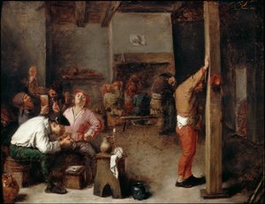 Innenansicht eines Gasthauses von Adriaen Brouwer