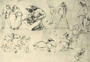 Studien von Figuren, frühes 17. Jahrhundert, 1943