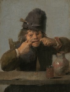 Jugendlicher, der eine Grimasse macht, ca. 1632-1635 von Adriaen Brouwer