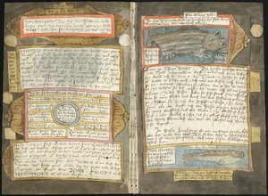 Adriaen Coenens Visboeck - KB 78 E 54 - Folios 370v (links) und 371r (rechts) von Adriaen Coenen
