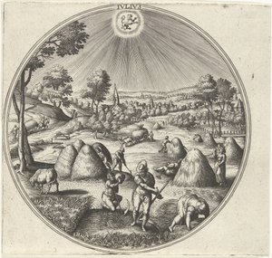 Juli (Die zwölf Monate) von Adriaen Collaert