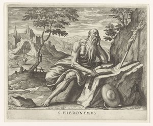 Kirchenvater Hieronymus von Adriaen Collaert