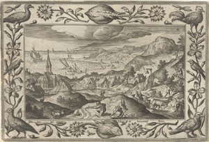 Kaninchenjagd von Adriaen Collaert