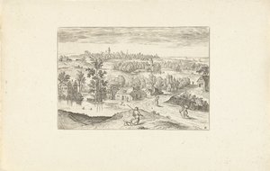 Landschaft mit einem Teich von Adriaen Collaert