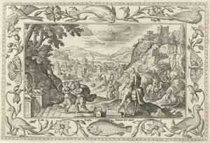 Rebekka und Eliëzer am Brunnen