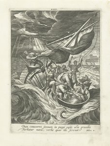 Sturm auf dem See Genezareth von Adriaen Collaert