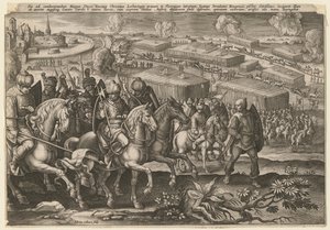 Die Belagerung Wiens durch die türkische Armee, 1529 von Adriaen Collaert