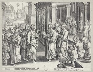 Die Blendung des Elymas von Adriaen Collaert