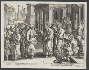 Die Blendung des Elymas von Adriaen Collaert