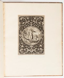 Venus, Platte aus einer Suite von 6 ornamentalen Entwürfen mit dem Urteil des Paris