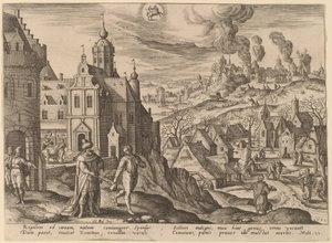 Das Gleichnis vom Himmelreich von Adriaen Collaert after Hans Bol