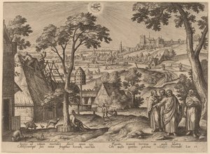 Das Gleichnis vom reichen Narren von Adriaen Collaert after Hans Bol