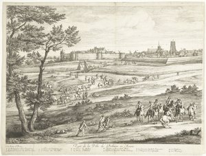 Ansicht von Bethune (linkes Blatt) von Adriaen Frans Boudewyns