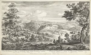 Ansicht des Schlosses Sainte Anne von Adriaen Frans Boudewyns